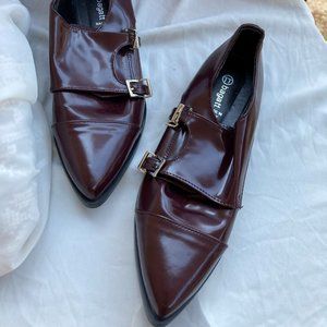 Bagatt Burgundy Patent Oxfords Sz US 8